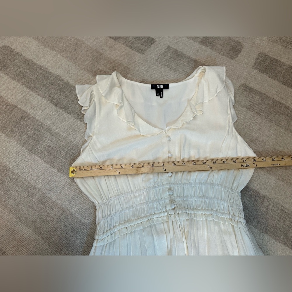 PAIGE Women’s Paradis Mini Dress White (Size M) - Picture 11 of 12